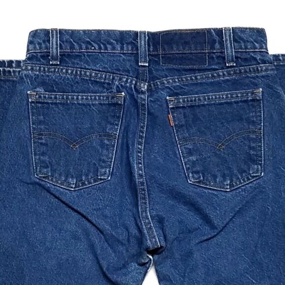 VINTAGE 70s Levi's 505 Orange Tab Wedgie Mom Jeans - Picture 9 of 13